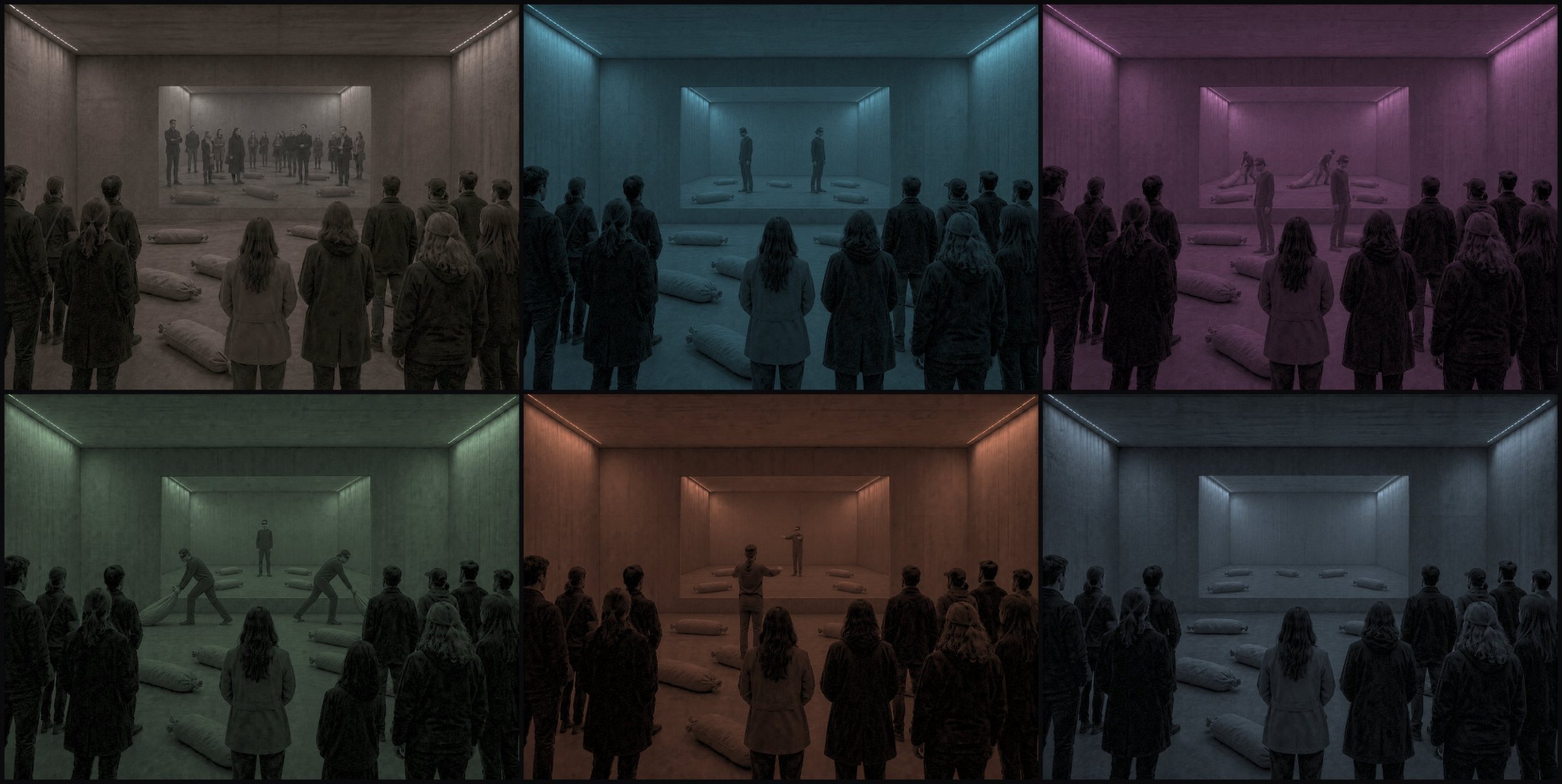 Les six espaces